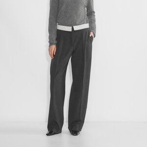 Babaton Bureau Pant in Heather Grey (Size 6)